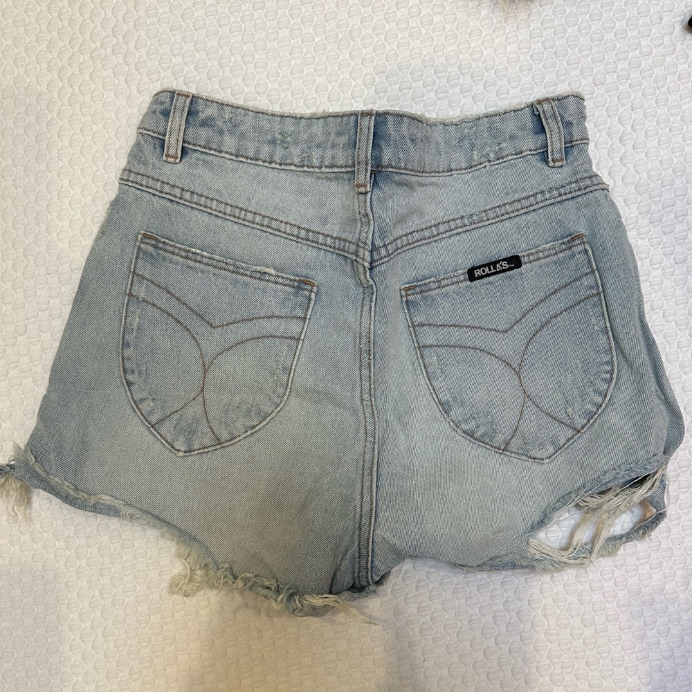 ROLLA'S Women's Light Blue Denim Shorts